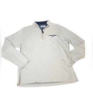 Southern‎ Pines Men's Quarter Zip Pullover Heathered Gray Size L